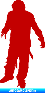 Samolepka Zombie 001 levá tmavě červená