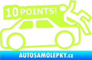 Samolepka 10 points  limetová