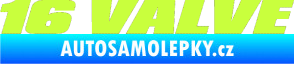 Samolepka 16 Valve limetová
