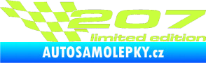 Samolepka 207 limited edition levá limetová