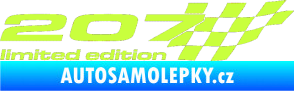 Samolepka 207 limited edition pravá limetová