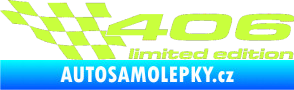 Samolepka 406 limited edition levá limetová