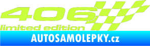 Samolepka 406 limited edition pravá limetová