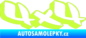 Samolepka 4x4 varianta 001 limetová