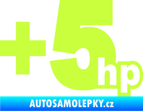 Samolepka + 5hp 003 limetová