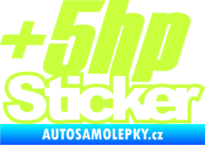 Samolepka + 5hp sticker 001 limetová