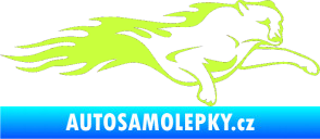 Samolepka Animal flames 018 pravá panter limetová