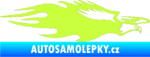 Samolepka Animal flames 030 pravá orel limetová