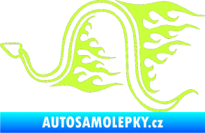 Samolepka Animal flames 040 levá had limetová