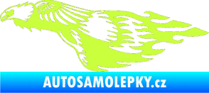 Samolepka Animal flames 076 levá orel limetová