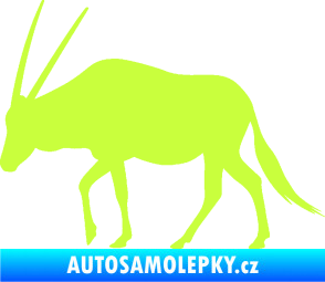 Samolepka Antilopa 001 levá limetová