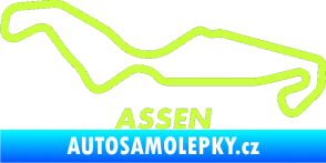 Samolepka Okruh Assen limetová