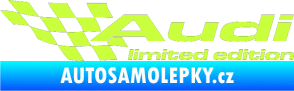 Samolepka Audi limited edition levá limetová