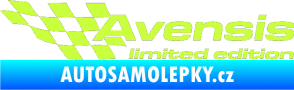 Samolepka Avensis limited edition levá limetová