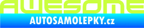 Samolepka Awesome limetová