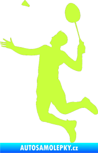 Samolepka Badminton 001 levá limetová