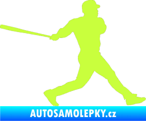 Samolepka Baseball 002 pravá limetová