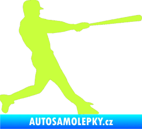 Samolepka Baseball 004 pravá limetová