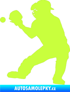 Samolepka Baseball 007 levá limetová