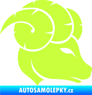 Samolepka Beran zvěrokruh 002 pravá limetová