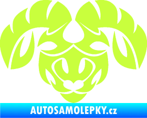 Samolepka Beran zvěrokruh 003  limetová