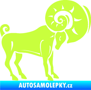 Samolepka Beran zvěrokruh 005 pravá limetová