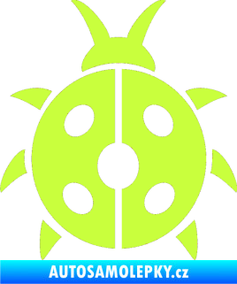 Samolepka Beruška 002 limetová