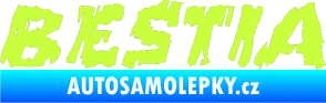 Samolepka Bestia limetová