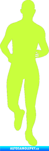 Samolepka Běžec 002 pravá limetová