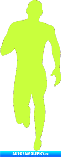 Samolepka Běžec 005 levá limetová