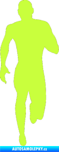 Samolepka Běžec 005 pravá limetová