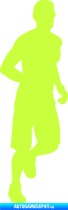 Samolepka Běžec 006 pravá limetová