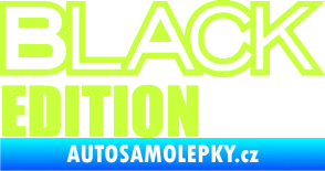 Samolepka Black edition limetová