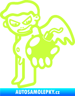 Samolepka Bomba 002 levá limetová