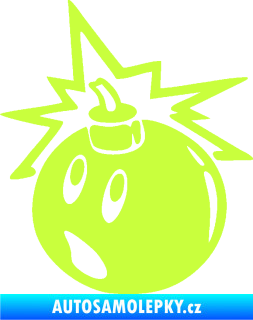 Samolepka Bomba 003 levá limetová