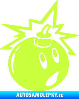 Samolepka Bomba 003 pravá limetová