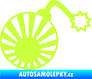 Samolepka Bomba 006 JDM pravá limetová