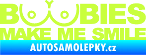 Samolepka Boobies 002  limetová