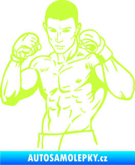 Samolepka Boxer 003 levá limetová