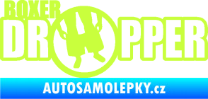 Samolepka Boxer dropper limetová