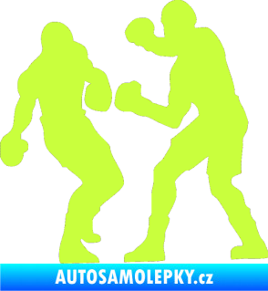 Samolepka Boxeři 001 levá limetová
