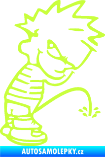 Samolepka Boy čůrá 002 pravá limetová