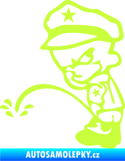 Samolepka Boy čůrá 003 levá limetová