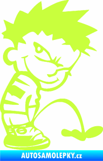 Samolepka Boy čůrá 005 pravá limetová