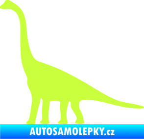 Samolepka Brachiosaurus 001 levá limetová