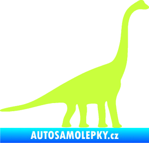 Samolepka Brachiosaurus 001 pravá limetová