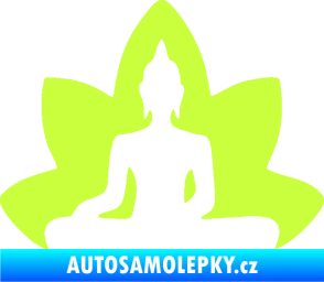 Samolepka Budha 003 levá  limetová
