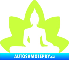Samolepka Budha 003 pravá  limetová