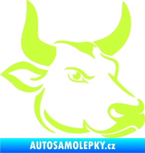 Samolepka Býk 009 pravá limetová