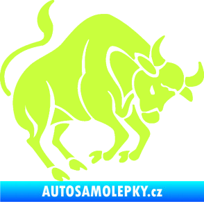 Samolepka Býk zvěrokruh 004 pravá limetová